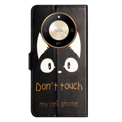For Honor X50 PU Leather Pattern Printing Phone Case Stand Flip Wallet Cover