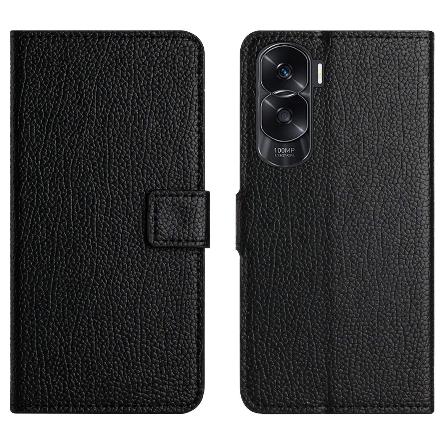 For Honor 90 Lite 5G / X50i 5G PU Leather Flip Cover Litchi Texture Phone Wallet Book Stand Phone Case