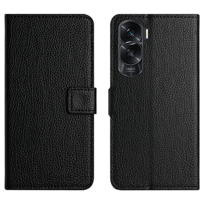For Honor 90 Lite 5G / X50i 5G PU Leather Flip Cover Litchi Texture Phone Wallet Book Stand Phone Case