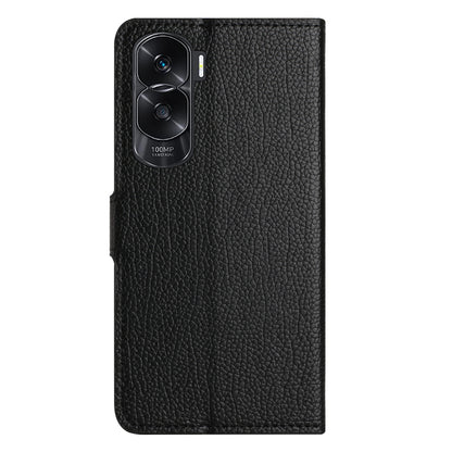 For Honor 90 Lite 5G / X50i 5G PU Leather Flip Cover Litchi Texture Phone Wallet Book Stand Phone Case