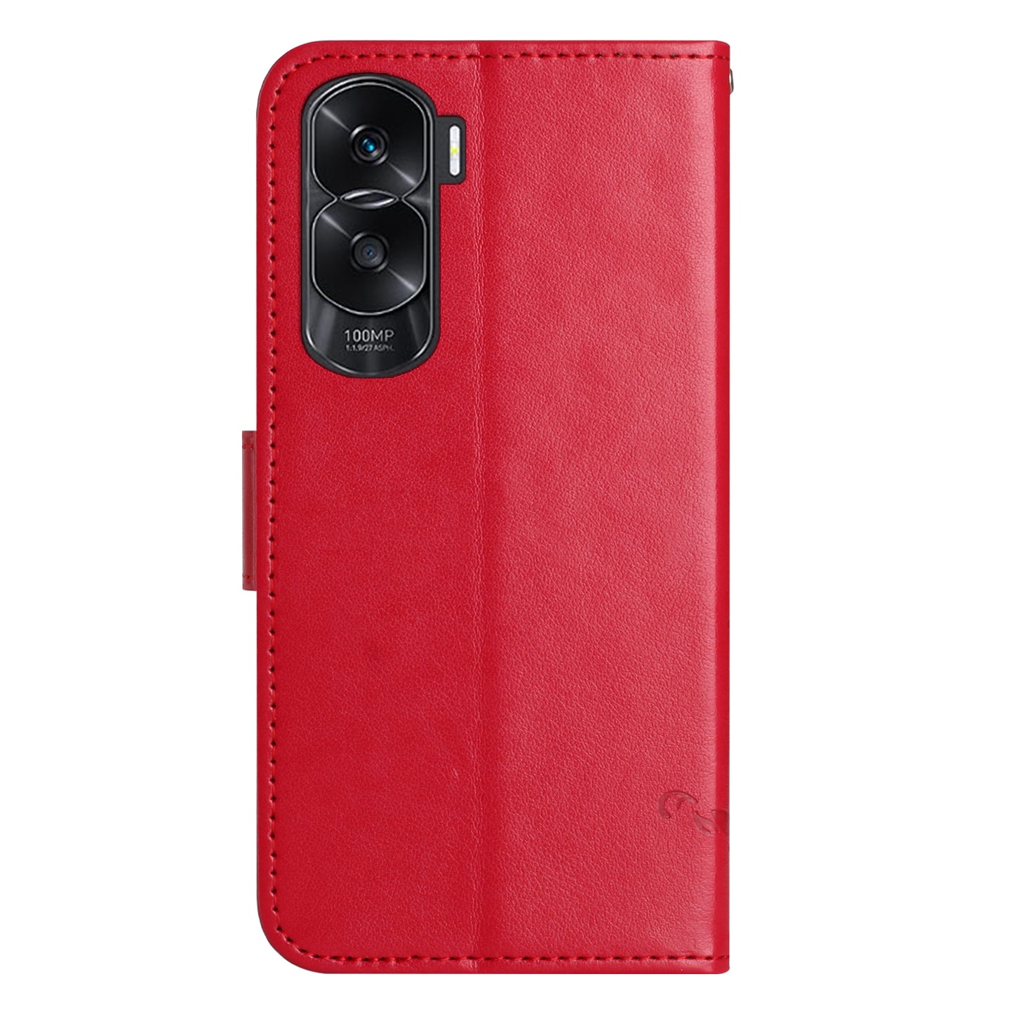 For Honor 90 Lite 5G / X50i 5G Butterfly Flower Imprinted Leather Phone Case Flip Stand Wallet Cover