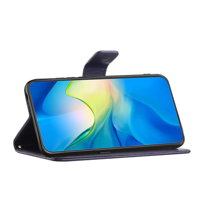 For Honor 90 Lite 5G / X50i 5G Butterfly Flower Imprinted Leather Phone Case Flip Stand Wallet Cover