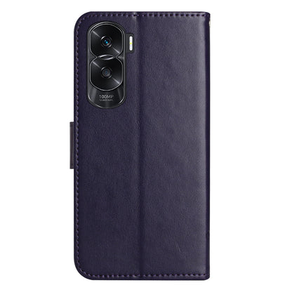 For Honor 90 Lite 5G / X50i 5G Butterfly Flower Imprinted Leather Phone Case Flip Stand Wallet Cover