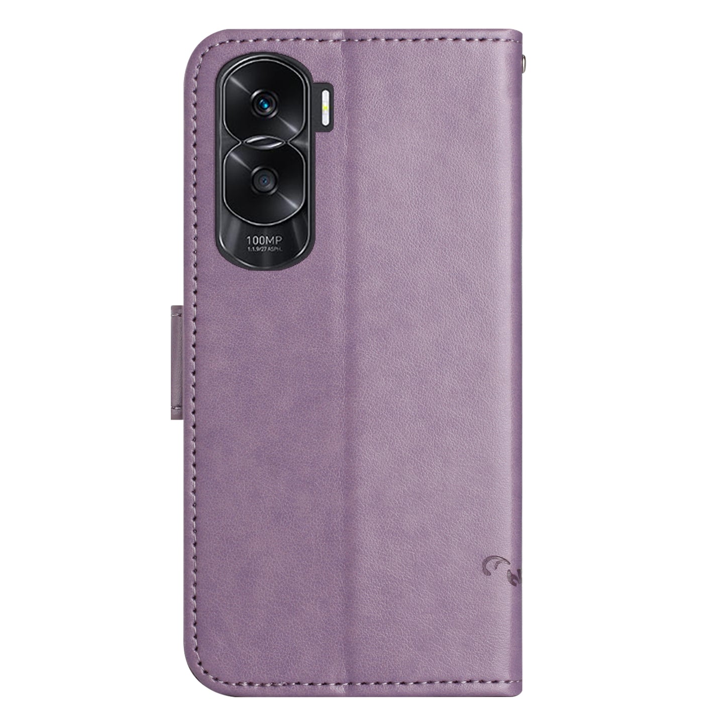 For Honor 90 Lite 5G / X50i 5G Butterfly Flower Imprinted Leather Phone Case Flip Stand Wallet Cover