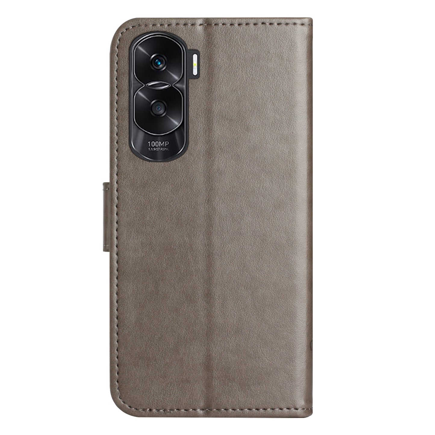 For Honor 90 Lite 5G / X50i 5G Butterfly Flower Imprinted Leather Phone Case Flip Stand Wallet Cover