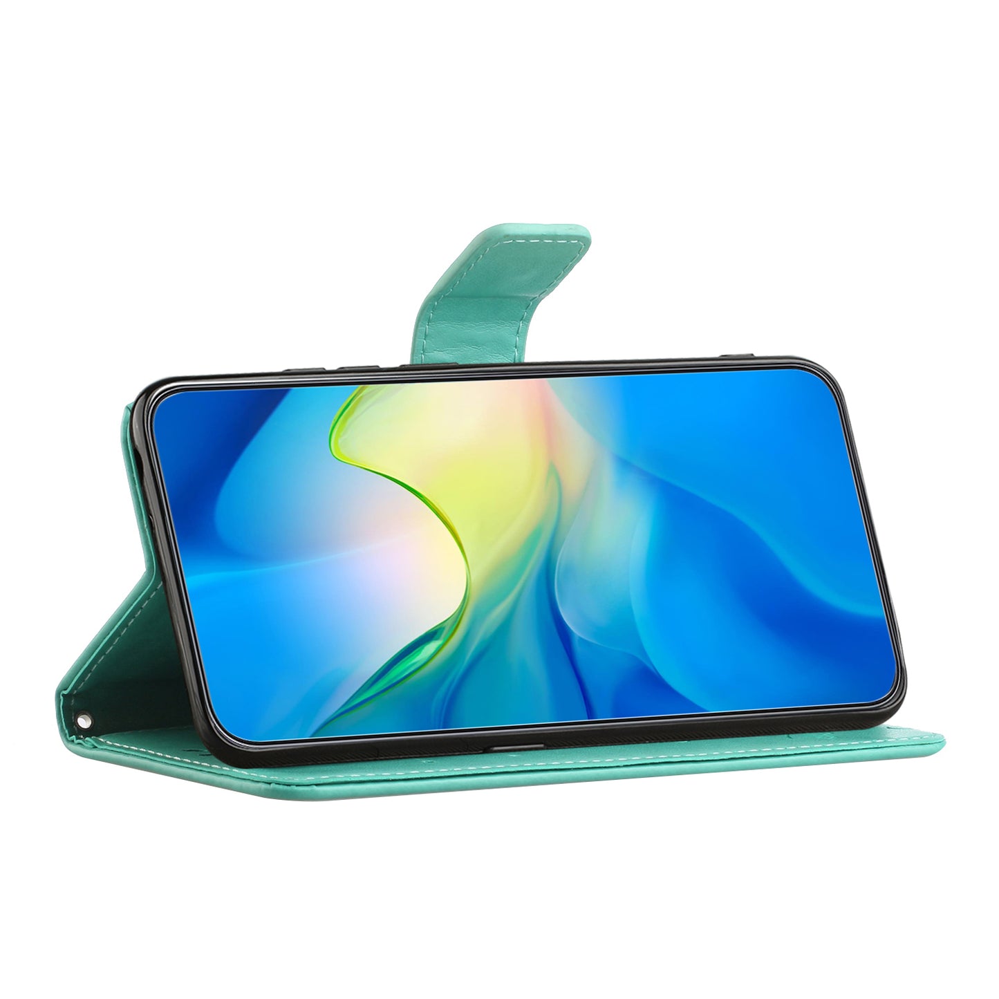 For Honor 90 Lite 5G / X50i 5G Butterfly Flower Imprinted Leather Phone Case Flip Stand Wallet Cover