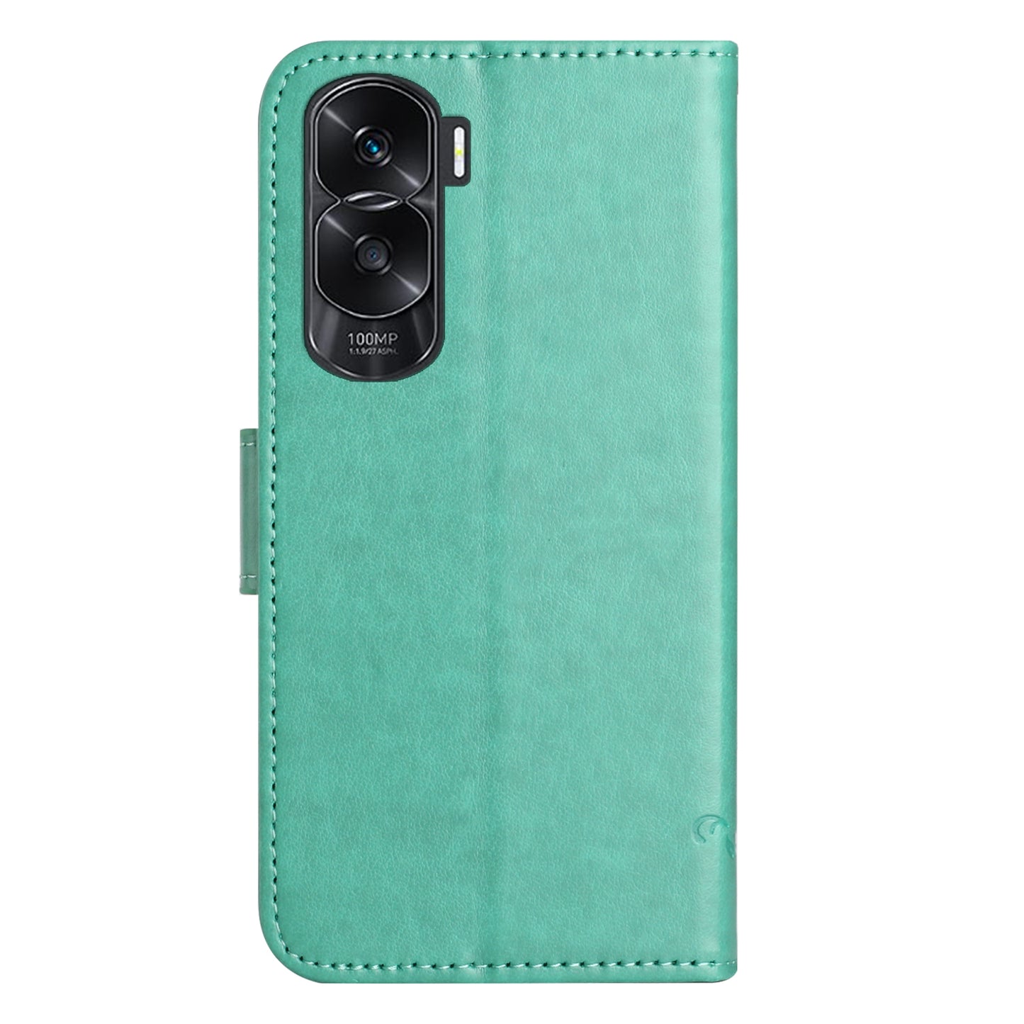 For Honor 90 Lite 5G / X50i 5G Butterfly Flower Imprinted Leather Phone Case Flip Stand Wallet Cover