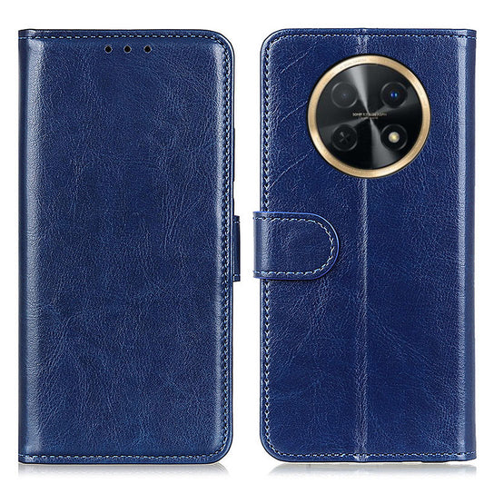 For Huawei nova Y91 4G / Enjoy 60X PU Leather Phone Case Crazy Horse Texture Wallet Stand Cover