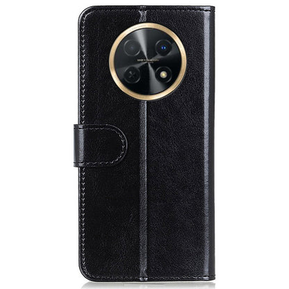 For Huawei nova Y91 4G / Enjoy 60X PU Leather Phone Case Crazy Horse Texture Wallet Stand Cover