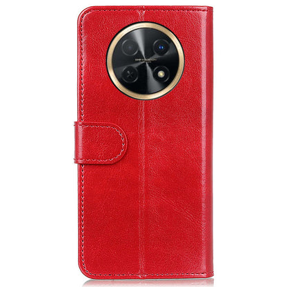 For Huawei nova Y91 4G / Enjoy 60X PU Leather Phone Case Crazy Horse Texture Wallet Stand Cover