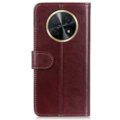 For Huawei nova Y91 4G / Enjoy 60X PU Leather Phone Case Crazy Horse Texture Wallet Stand Cover