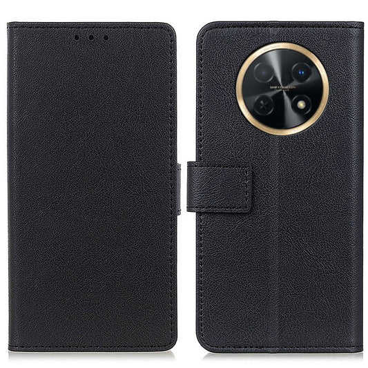 For Huawei nova Y91 4G / Enjoy 60X Textured Phone Cover PU Leather Wallet Stand Case