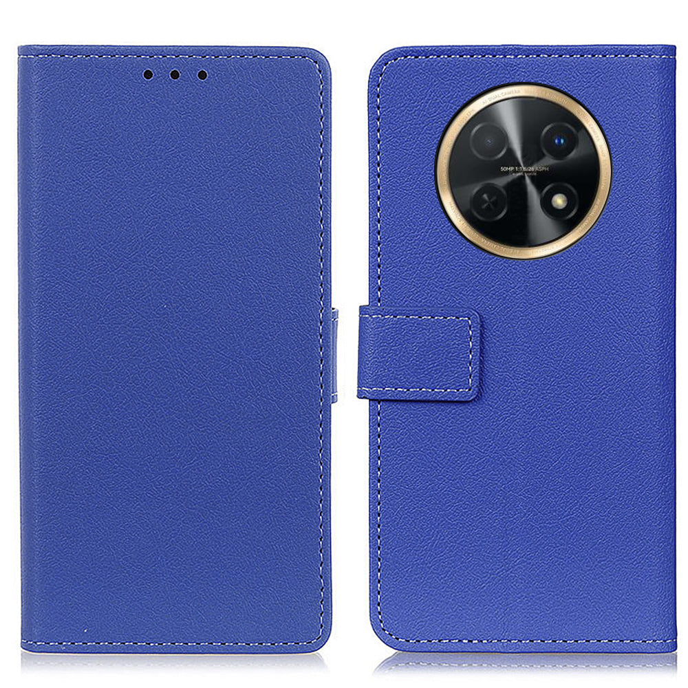 For Huawei nova Y91 4G / Enjoy 60X Textured Phone Cover PU Leather Wallet Stand Case