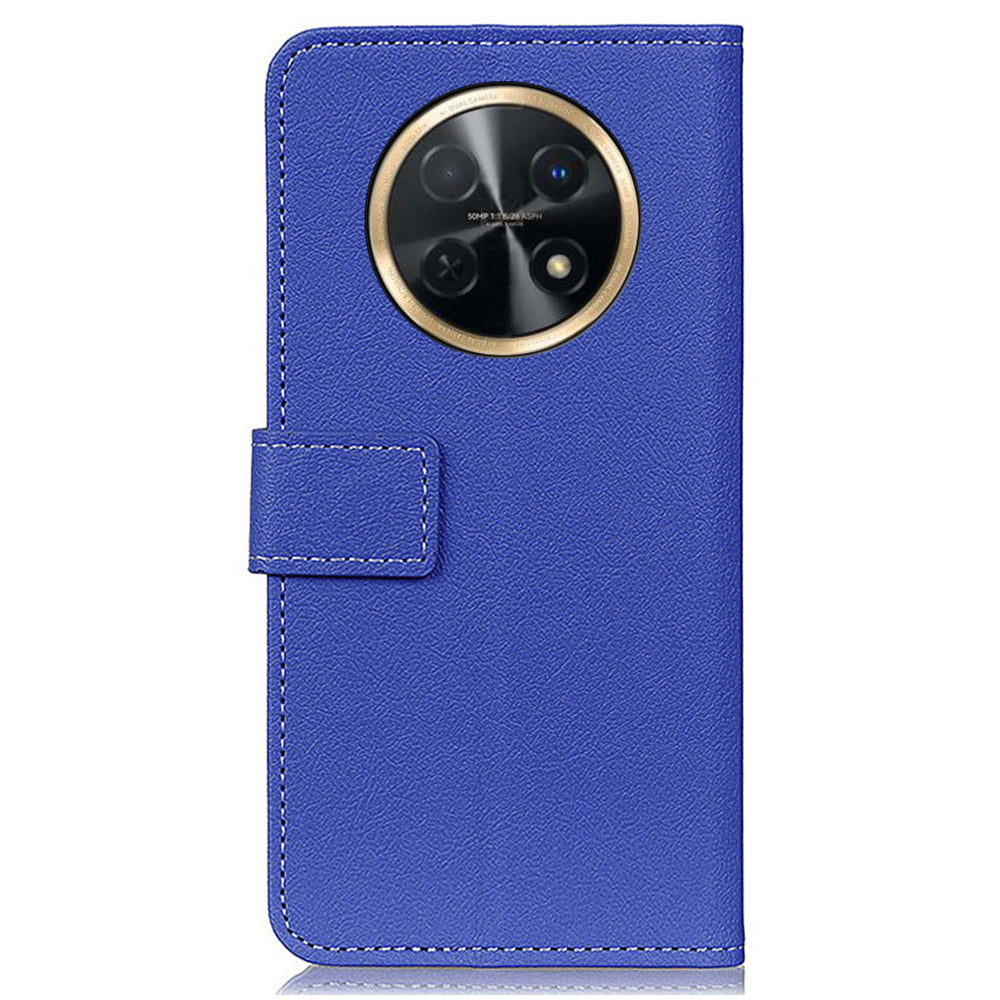For Huawei nova Y91 4G / Enjoy 60X Textured Phone Cover PU Leather Wallet Stand Case