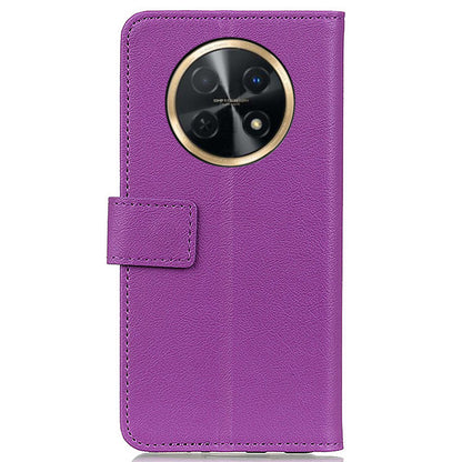 For Huawei nova Y91 4G / Enjoy 60X Textured Phone Cover PU Leather Wallet Stand Case