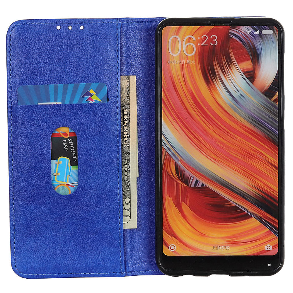 For Huawei nova Y91 4G / Enjoy 60X Litchi Texture Split Leather Phone Case Wallet Stand Cover