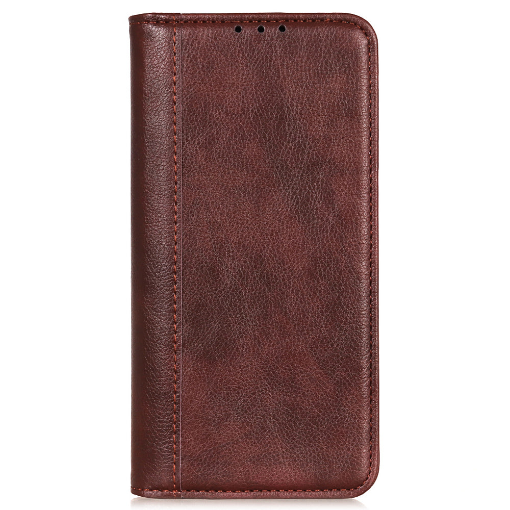 For Huawei nova Y91 4G / Enjoy 60X Litchi Texture Split Leather Phone Case Wallet Stand Cover