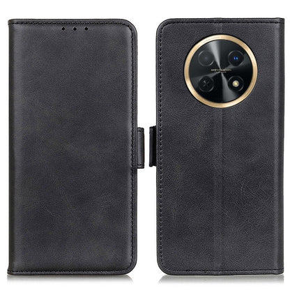 For Huawei nova Y91 4G / Enjoy 60X Cowhide Texture Wallet Phone Case PU Leather Cover with Stand