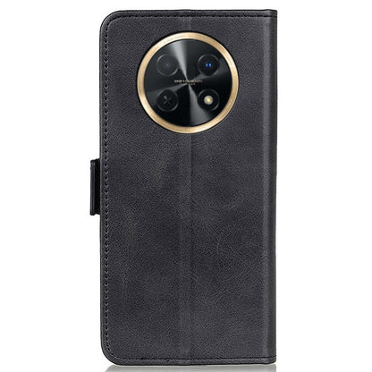 For Huawei nova Y91 4G / Enjoy 60X Cowhide Texture Wallet Phone Case PU Leather Cover with Stand