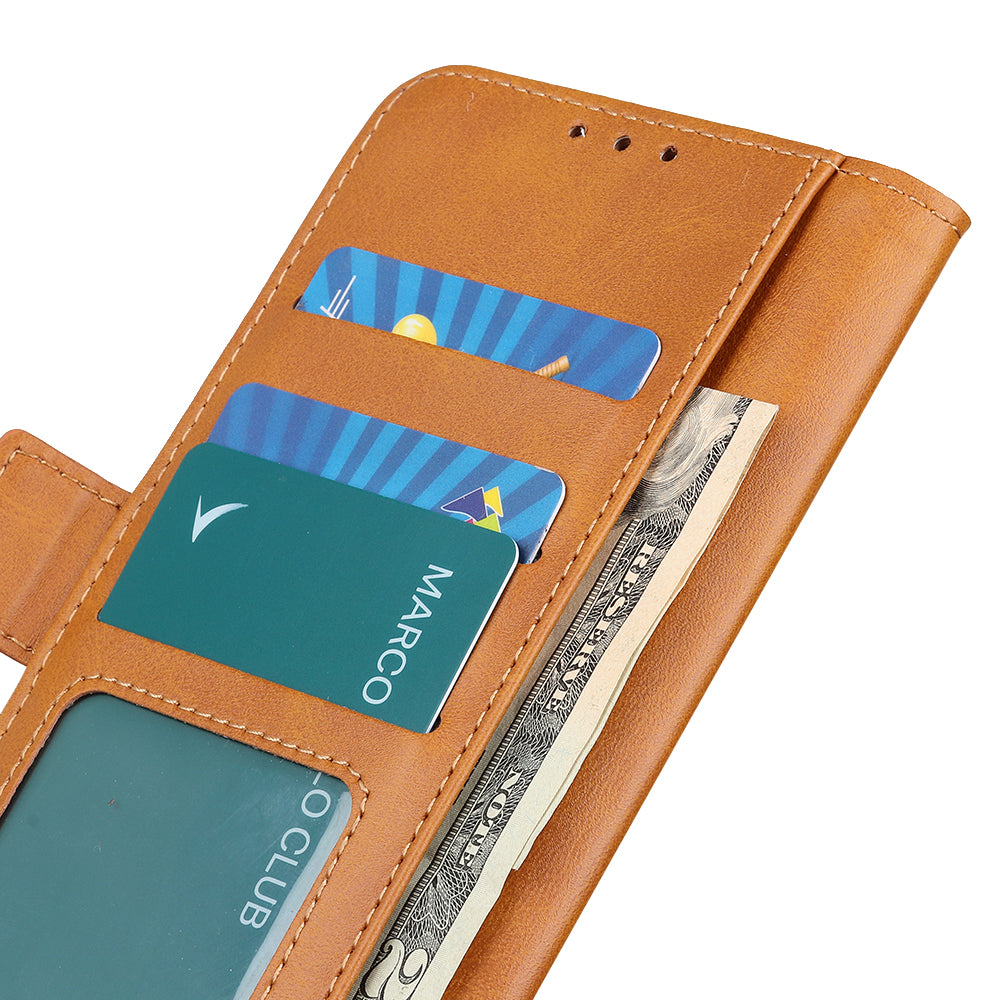 For Huawei nova Y91 4G / Enjoy 60X Cowhide Texture Wallet Phone Case PU Leather Cover with Stand