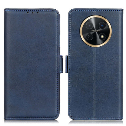 For Huawei nova Y91 4G / Enjoy 60X Cowhide Texture Wallet Phone Case PU Leather Cover with Stand