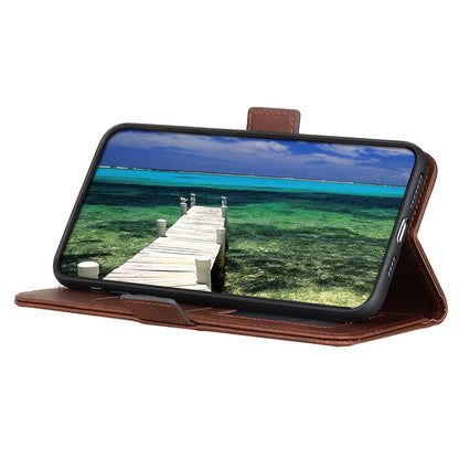 For Huawei nova Y91 4G / Enjoy 60X Cowhide Texture Wallet Phone Case PU Leather Cover with Stand