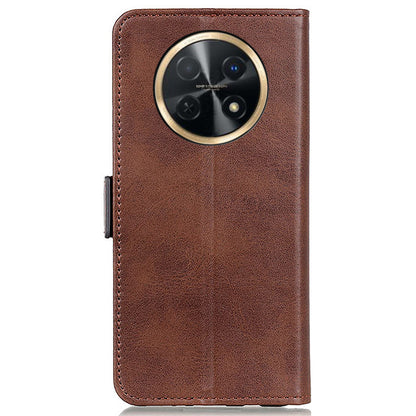 For Huawei nova Y91 4G / Enjoy 60X Cowhide Texture Wallet Phone Case PU Leather Cover with Stand