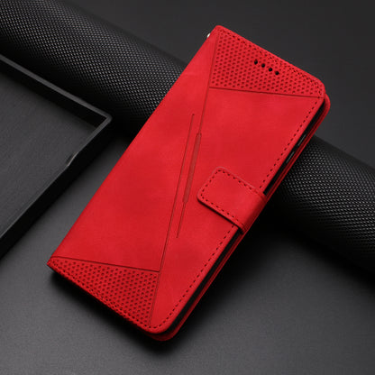 For Honor X8 5G / X6 4G / Play6C 4G Cell Phone Case Leather Triangle Imprint Wallet Stand Cover with Strap