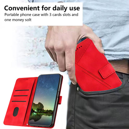 For Honor X8 5G / X6 4G / Play6C 4G Cell Phone Case Leather Triangle Imprint Wallet Stand Cover with Strap