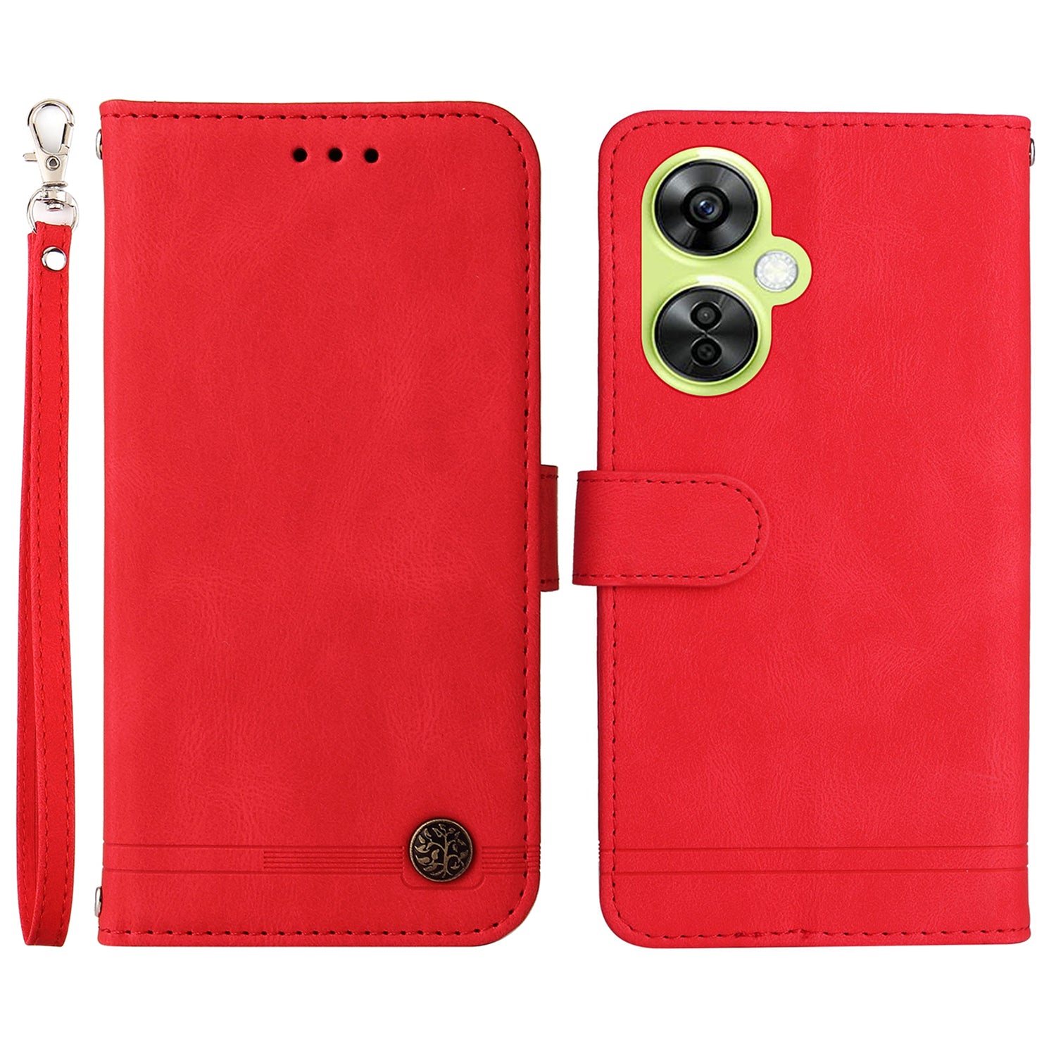 For Oppo K11x 5G / OnePlus Nord CE 3 Lite 5G / N30 5G Imprinted Lines Skin-touch Leather Case Stand Wallet Phone Cover