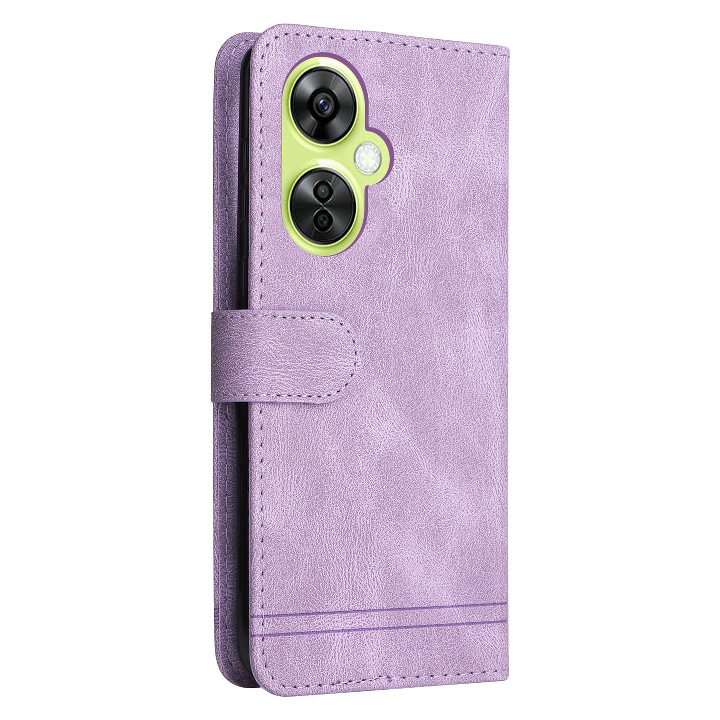 For Oppo K11x 5G / OnePlus Nord CE 3 Lite 5G / N30 5G Imprinted Lines Skin-touch Leather Case Stand Wallet Phone Cover