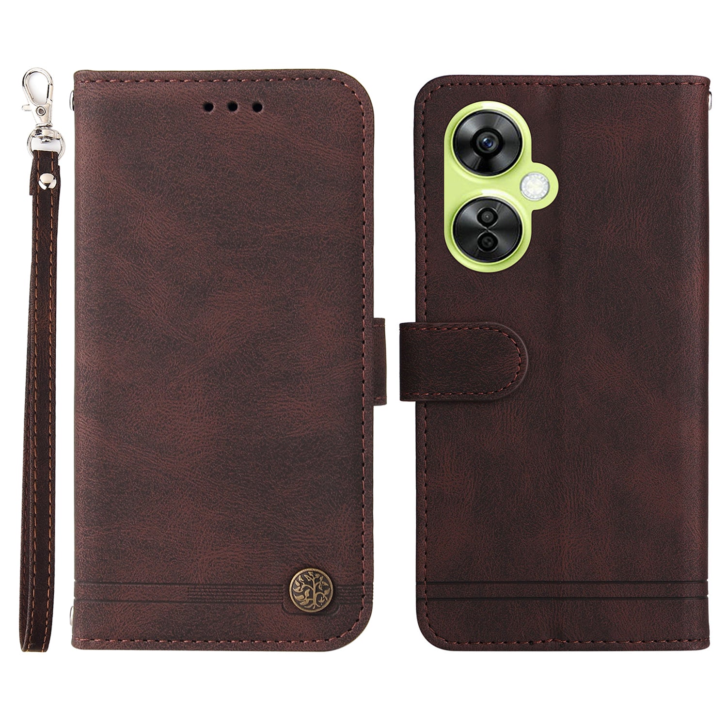 For Oppo K11x 5G / OnePlus Nord CE 3 Lite 5G / N30 5G Imprinted Lines Skin-touch Leather Case Stand Wallet Phone Cover