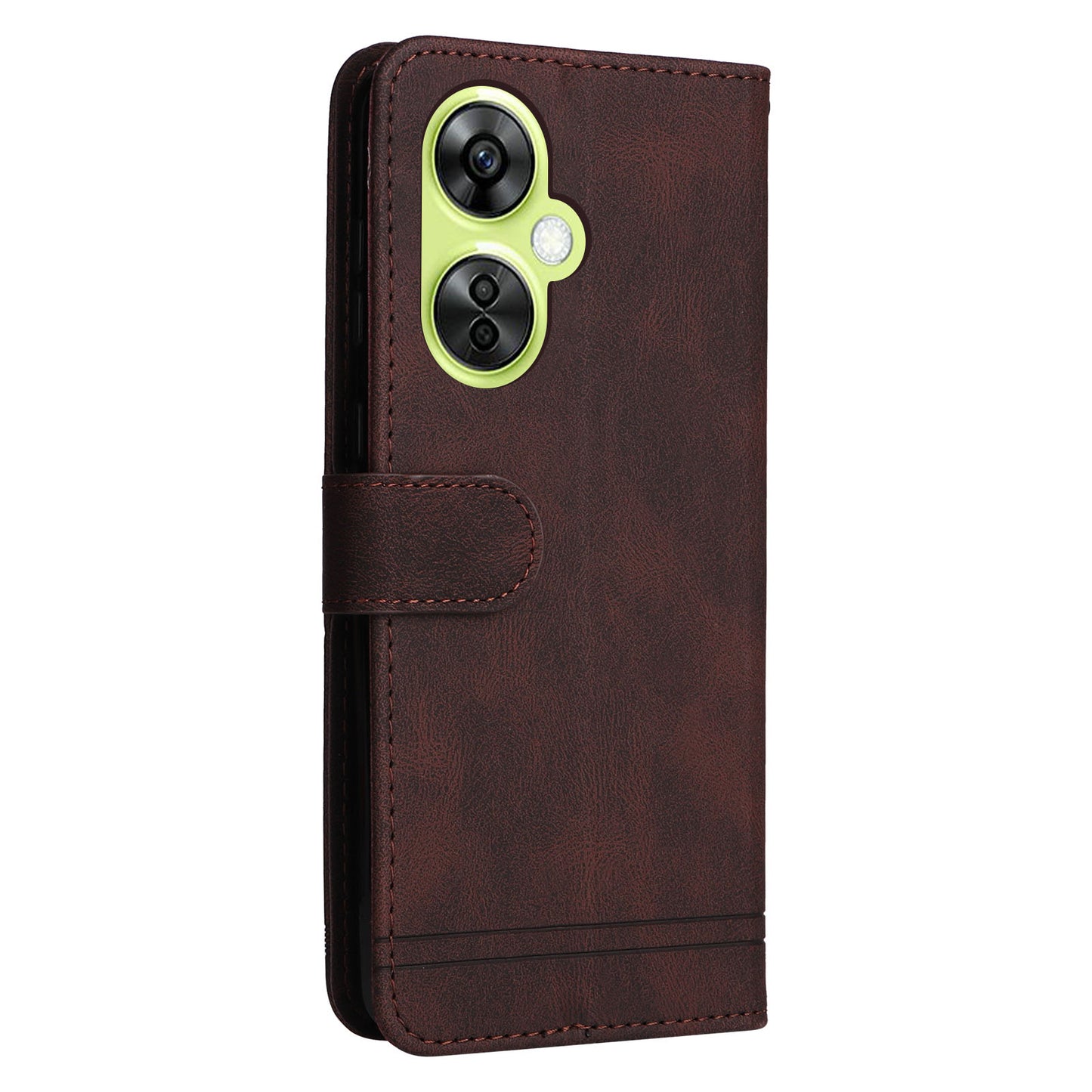 For Oppo K11x 5G / OnePlus Nord CE 3 Lite 5G / N30 5G Imprinted Lines Skin-touch Leather Case Stand Wallet Phone Cover