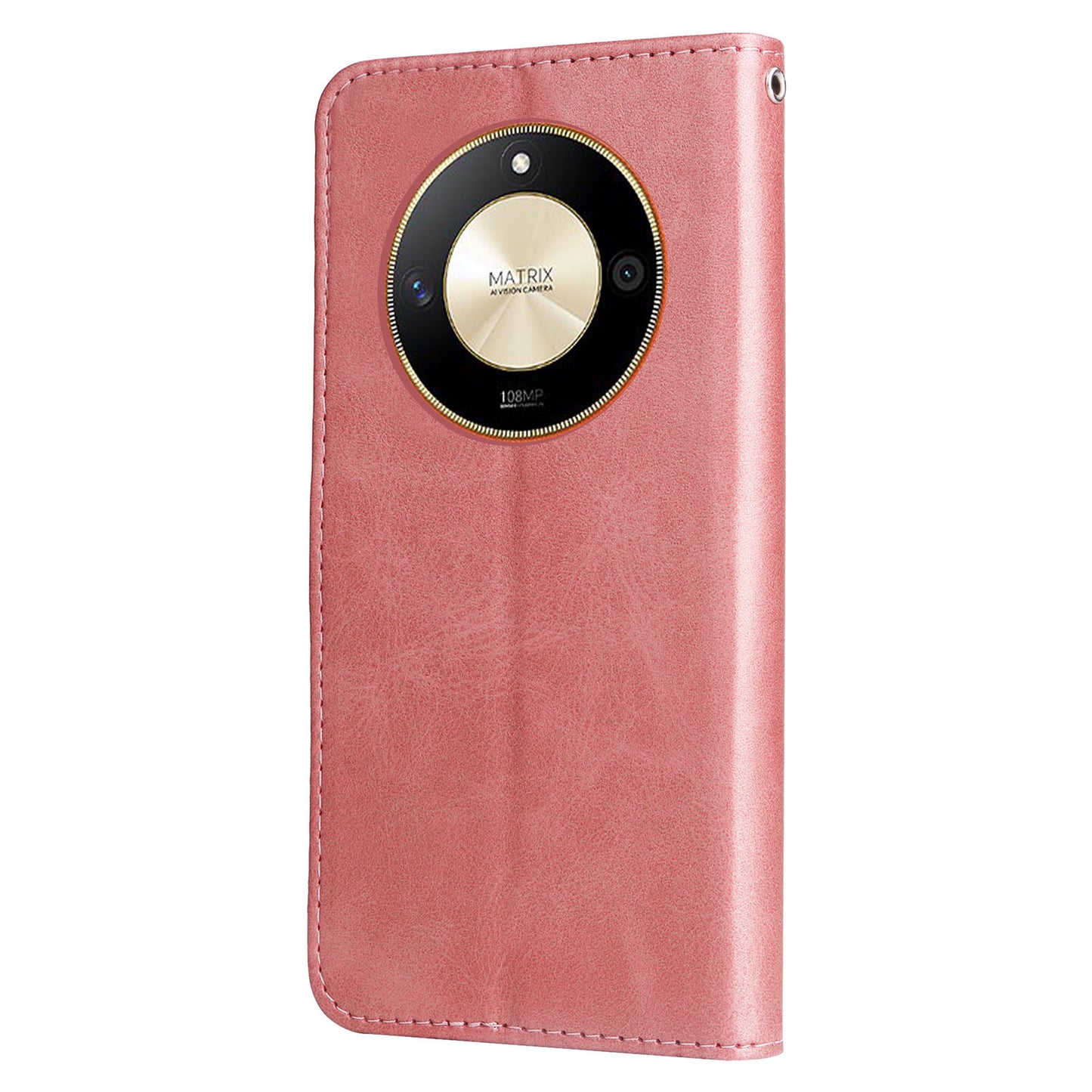 For Honor X50 Calf Texture Anti-drop Case Zipper Pocket Wallet Stand Smartphone Cover