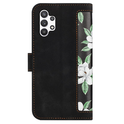 For Samsung Galaxy A13 4G / 5G Card Slots Phone Stand Case PU Leather Flower Pattern Printing Cover
