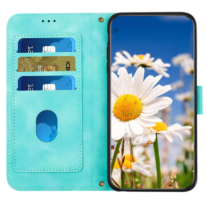 For Samsung Galaxy A13 4G / 5G Card Slots Phone Stand Case PU Leather Flower Pattern Printing Cover