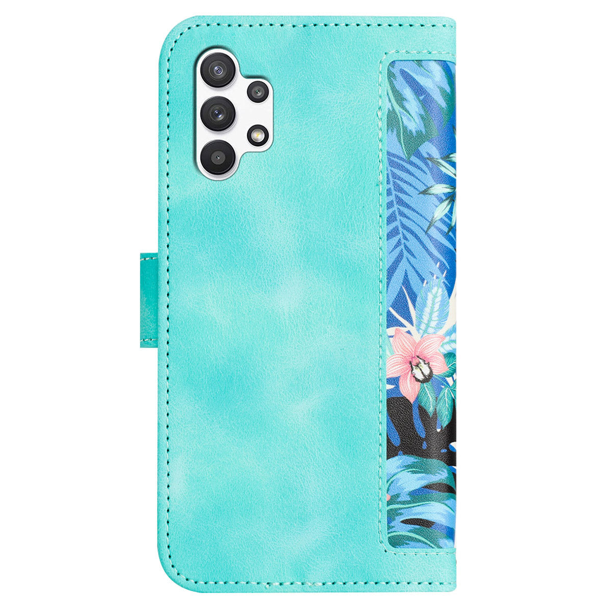 For Samsung Galaxy A13 4G / 5G Card Slots Phone Stand Case PU Leather Flower Pattern Printing Cover