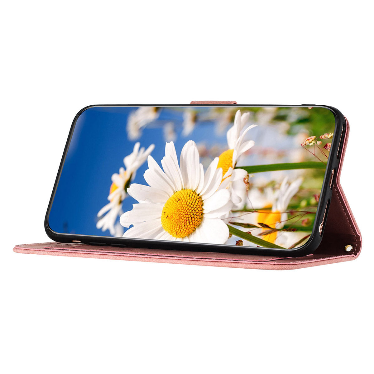 For Samsung Galaxy A13 4G / 5G Card Slots Phone Stand Case PU Leather Flower Pattern Printing Cover