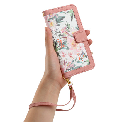 For Samsung Galaxy A13 4G / 5G Card Slots Phone Stand Case PU Leather Flower Pattern Printing Cover