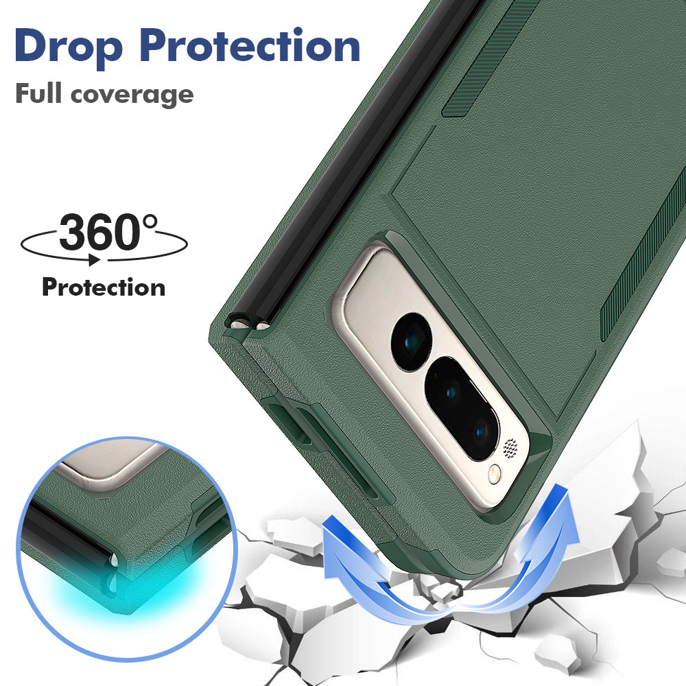 Anti-Fall Phone Case for Google Pixel Fold Hard PC+Soft TPU Slim Case Shockproof Phone Cover