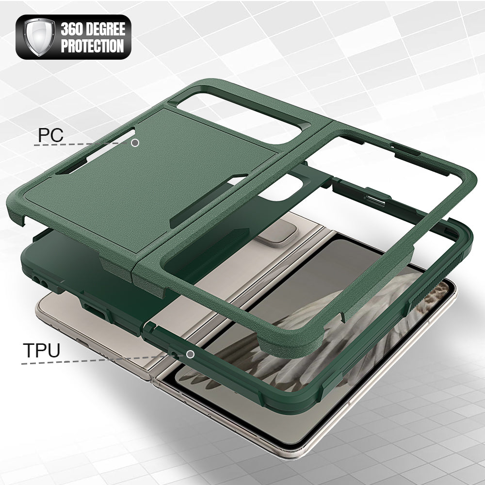 Anti-Fall Phone Case for Google Pixel Fold Hard PC+Soft TPU Slim Case Shockproof Phone Cover