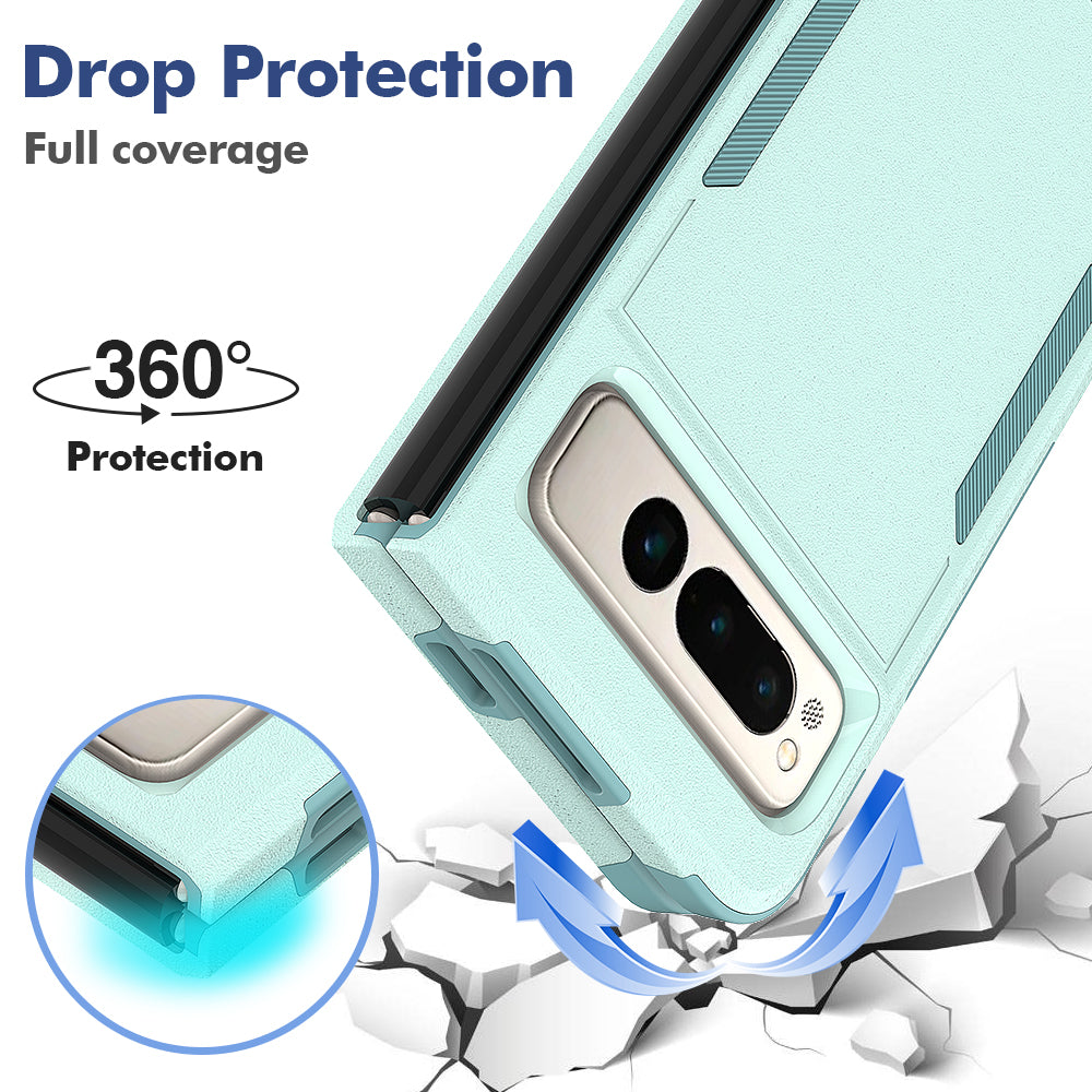 Anti-Fall Phone Case for Google Pixel Fold Hard PC+Soft TPU Slim Case Shockproof Phone Cover