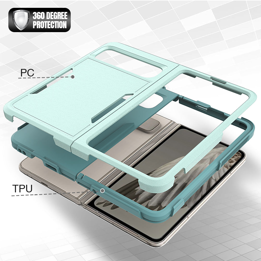 Anti-Fall Phone Case for Google Pixel Fold Hard PC+Soft TPU Slim Case Shockproof Phone Cover
