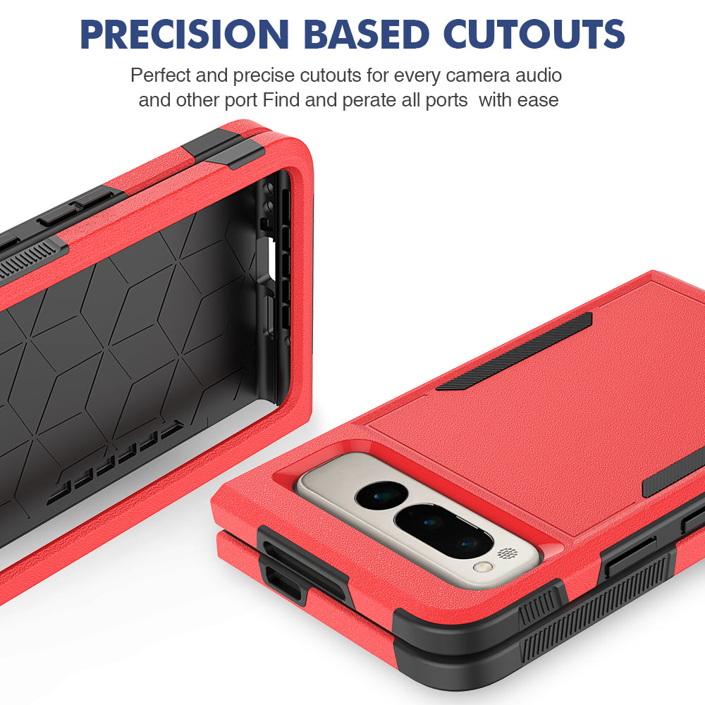 Anti-Fall Phone Case for Google Pixel Fold Hard PC+Soft TPU Slim Case Shockproof Phone Cover