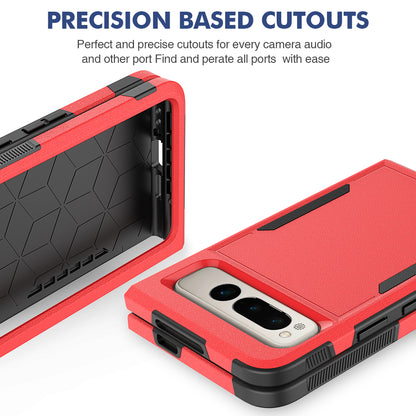 Anti-Fall Phone Case for Google Pixel Fold Hard PC+Soft TPU Slim Case Shockproof Phone Cover