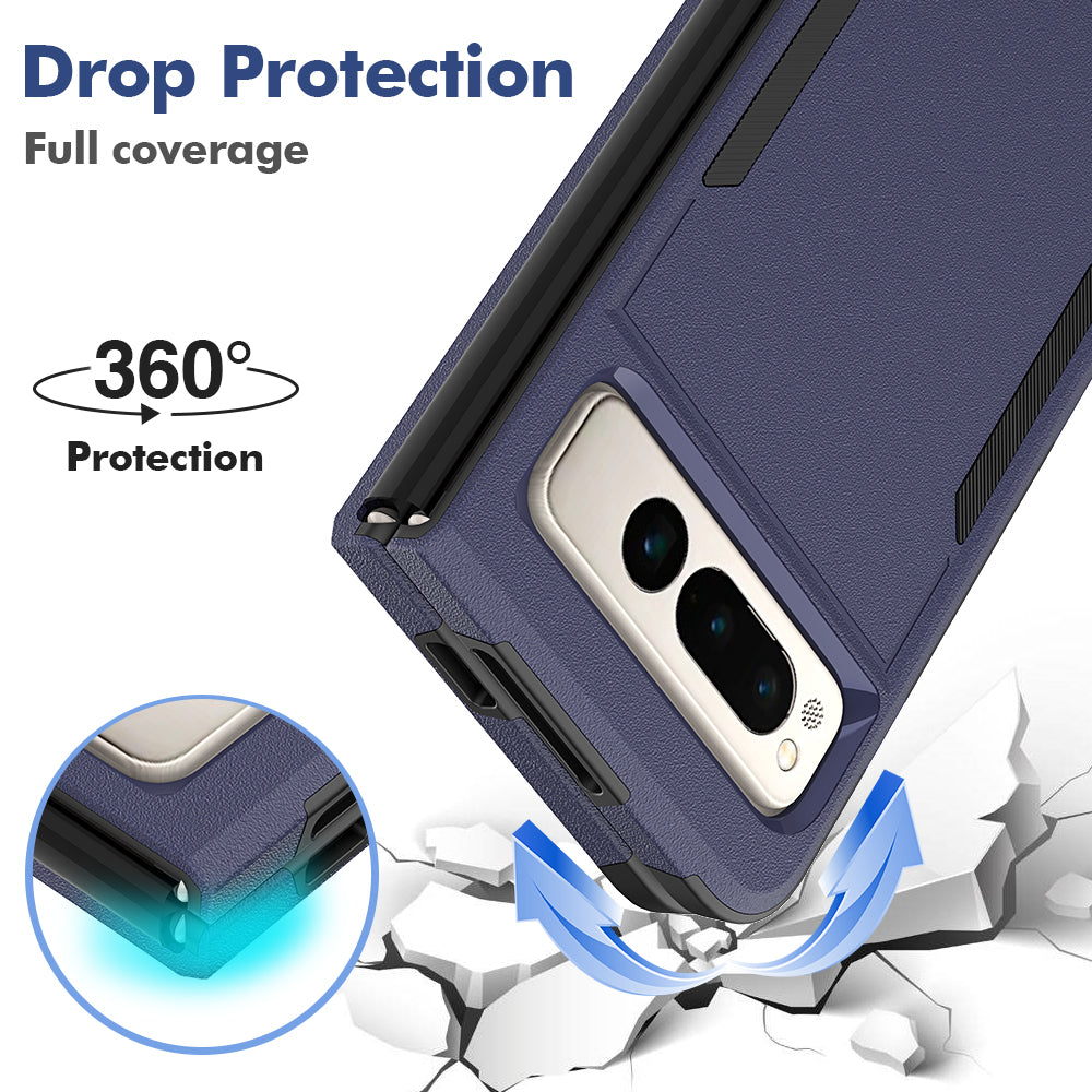 Anti-Fall Phone Case for Google Pixel Fold Hard PC+Soft TPU Slim Case Shockproof Phone Cover