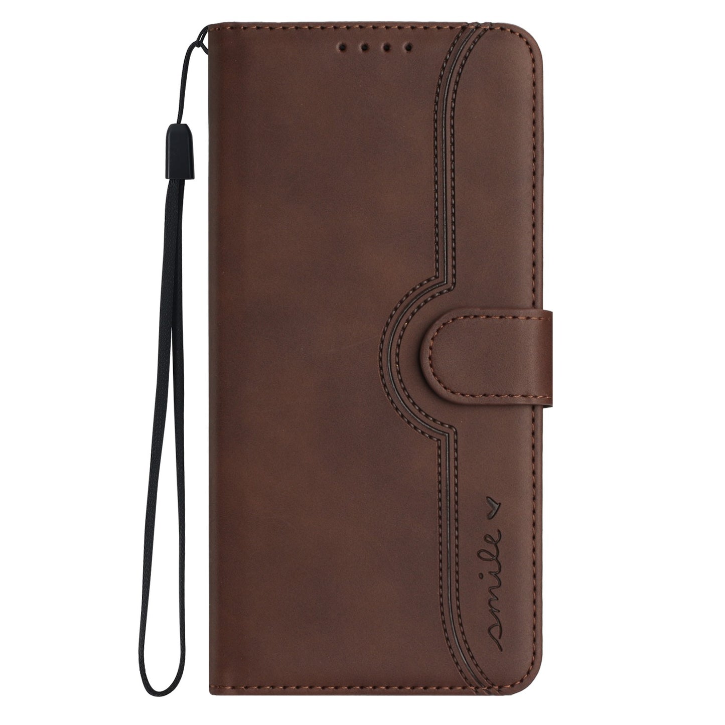 YX003 For iPhone 15 Leather Wallet Stand Shockproof Cover Imprinted Phone Case