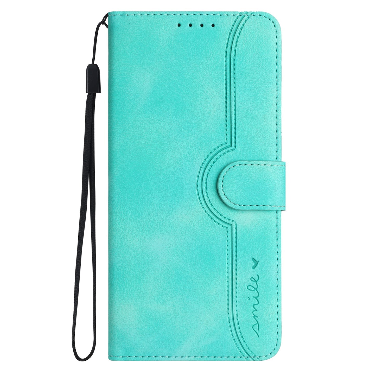 YX003 For iPhone 15 Leather Wallet Stand Shockproof Cover Imprinted Phone Case