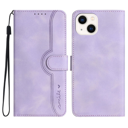 YX003 For iPhone 15 Leather Wallet Stand Shockproof Cover Imprinted Phone Case