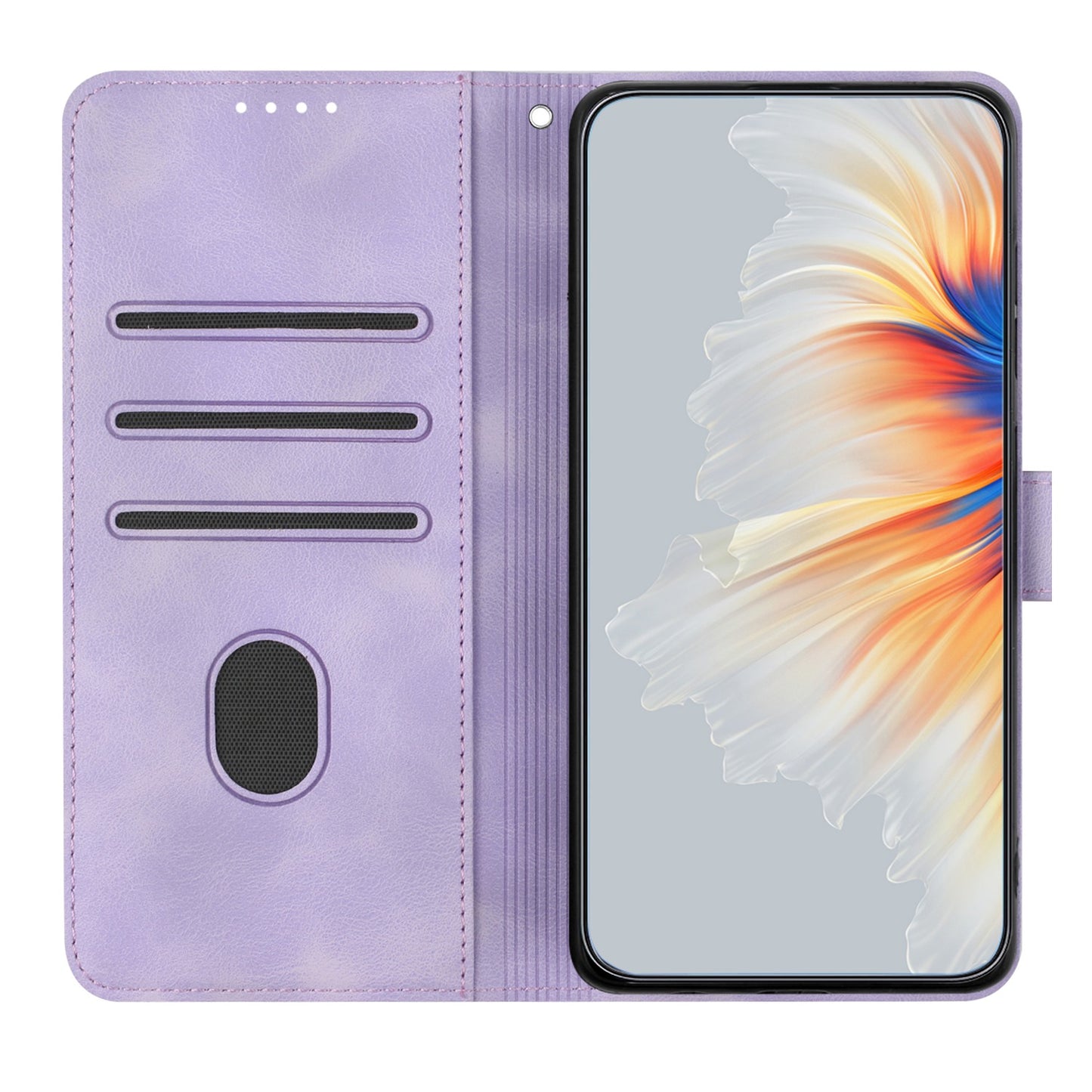 YX003 For iPhone 15 Leather Wallet Stand Shockproof Cover Imprinted Phone Case